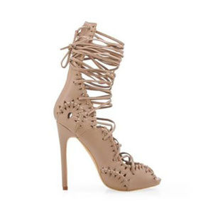 Privileged Heels 'Nude' Rich Girl Strappy Heels